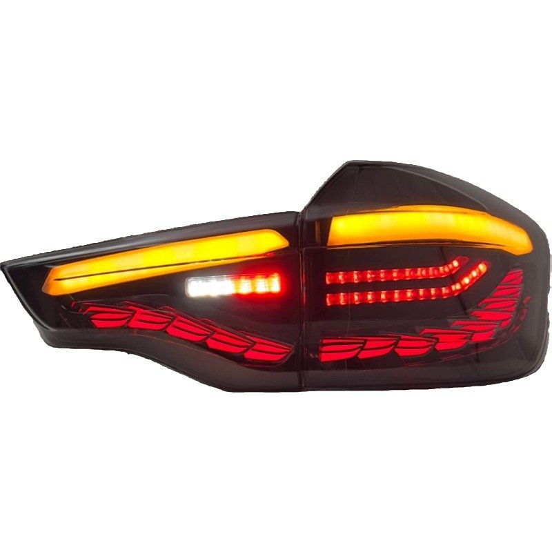 Specially designed for 18-21 BMW X3 tail light assembly G08 G01 modified dragon scale LED flowing turn tail light assembly