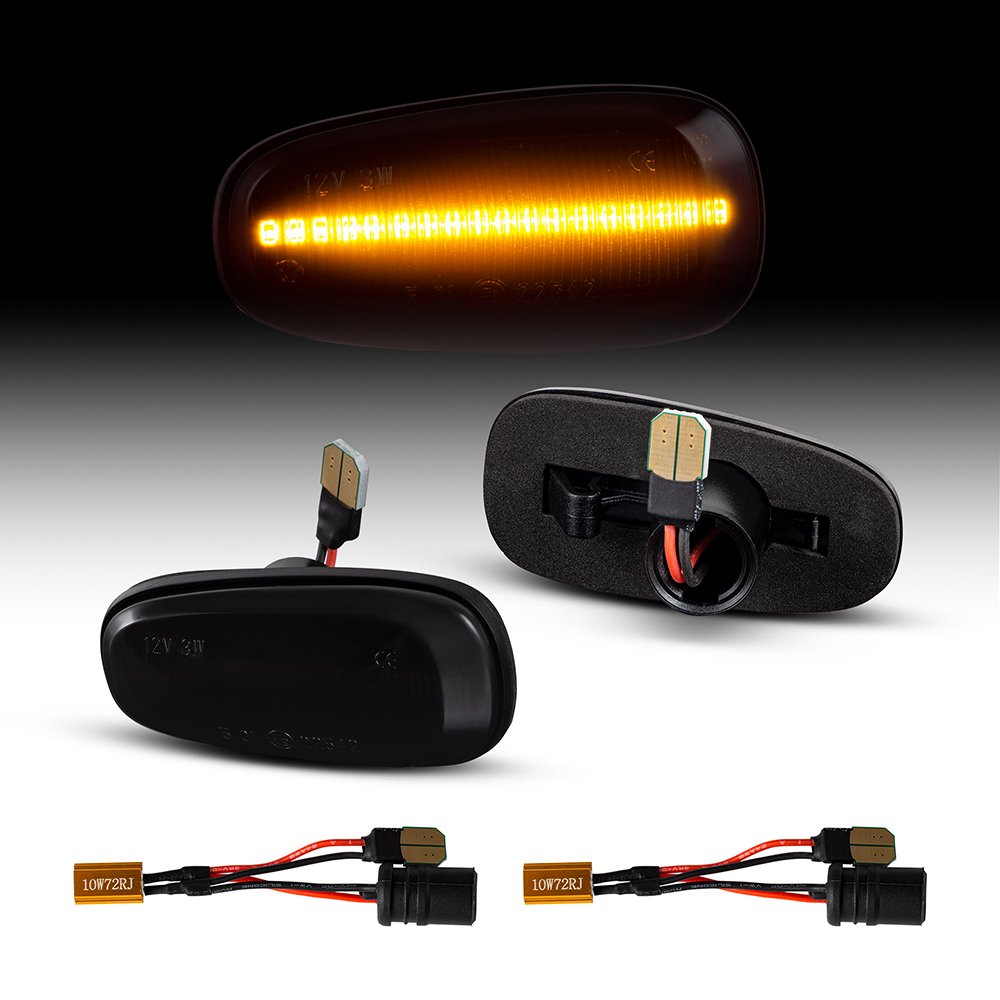 Smoked Lens LED Turn Signal Lamp Front Fender Side Marker for Opel Zafira A Astra G Accessories