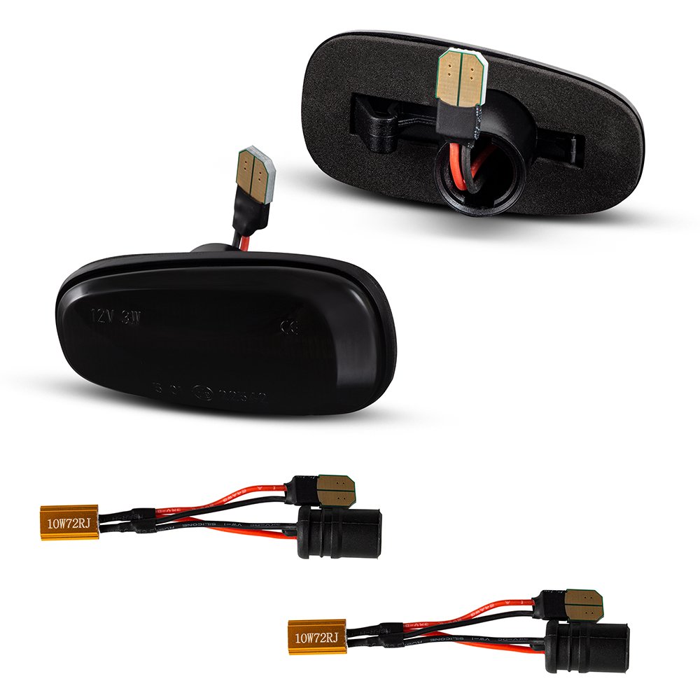 Smoked Lens LED Turn Signal Lamp Front Fender Side Marker for Opel Zafira A Astra G Accessories