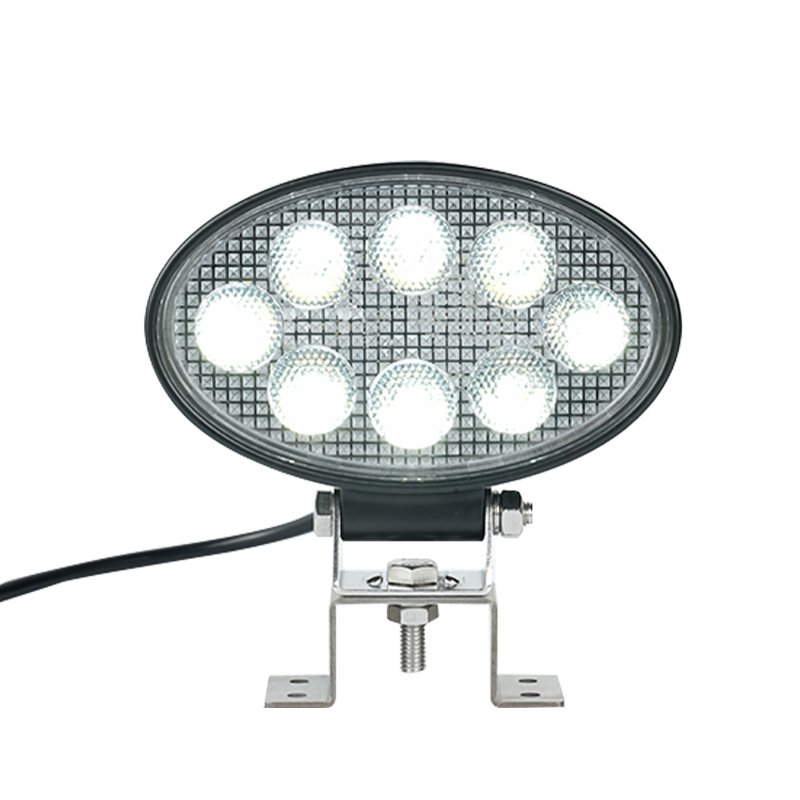 R65 Oval Agriculture Truck Tractor Spotlight 18w White Amd Amber Dual Color Head Light Driving Off Road Led Work Light