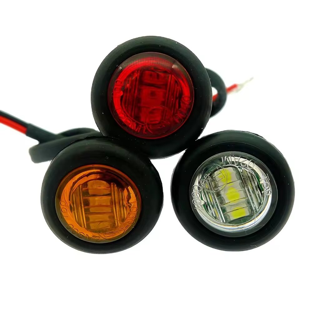 Hot Selling New Model Small Side Clearance Lamp 12V Red Signal Lights Trucks Trailers 5W Light Others Car Light Accessories