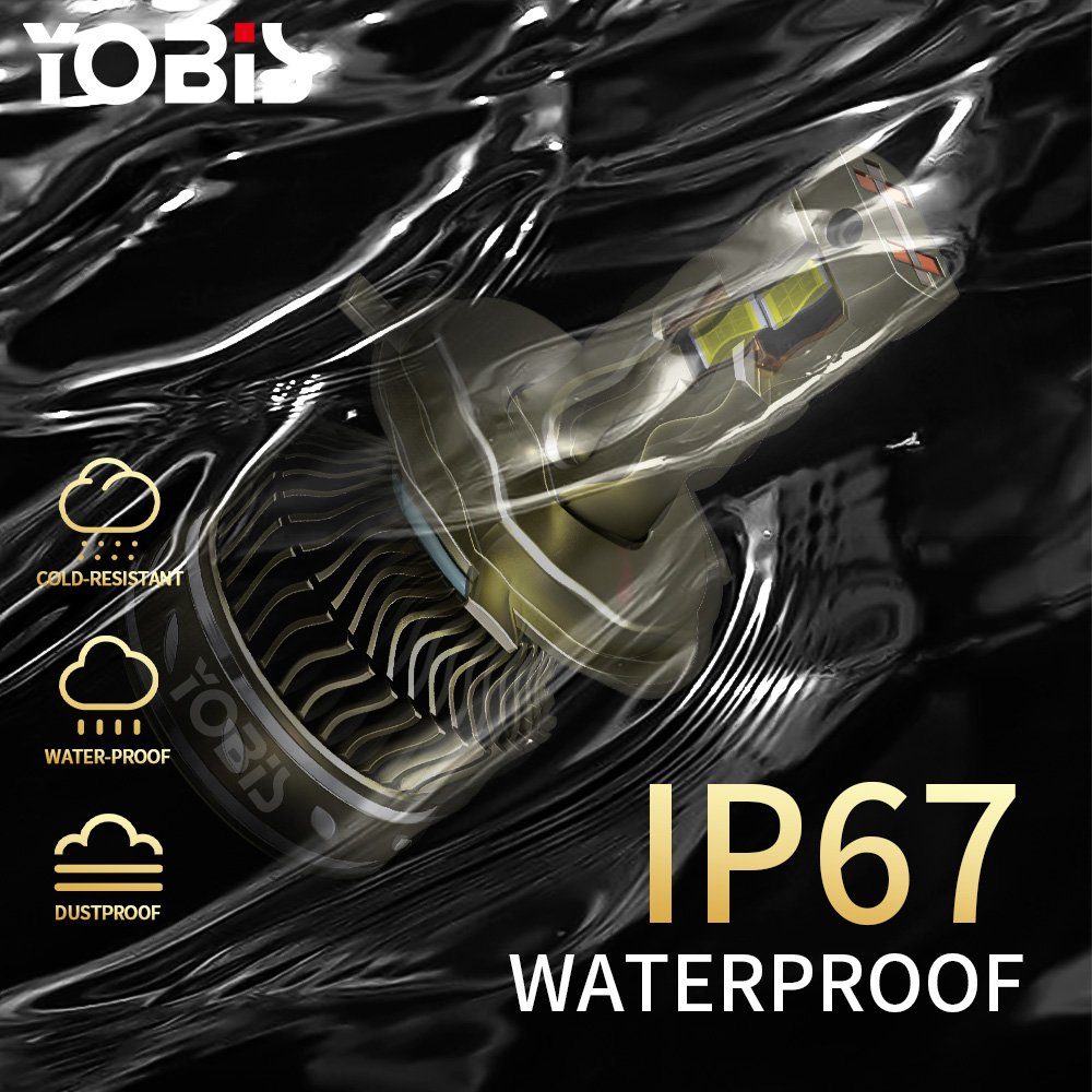 Yobis GZ Manufacturer New Design 6 Copper Tubes Super Bright S200 200w 40000lm Car Led Fog Light H7 H11 H4 Car Led Bulbs