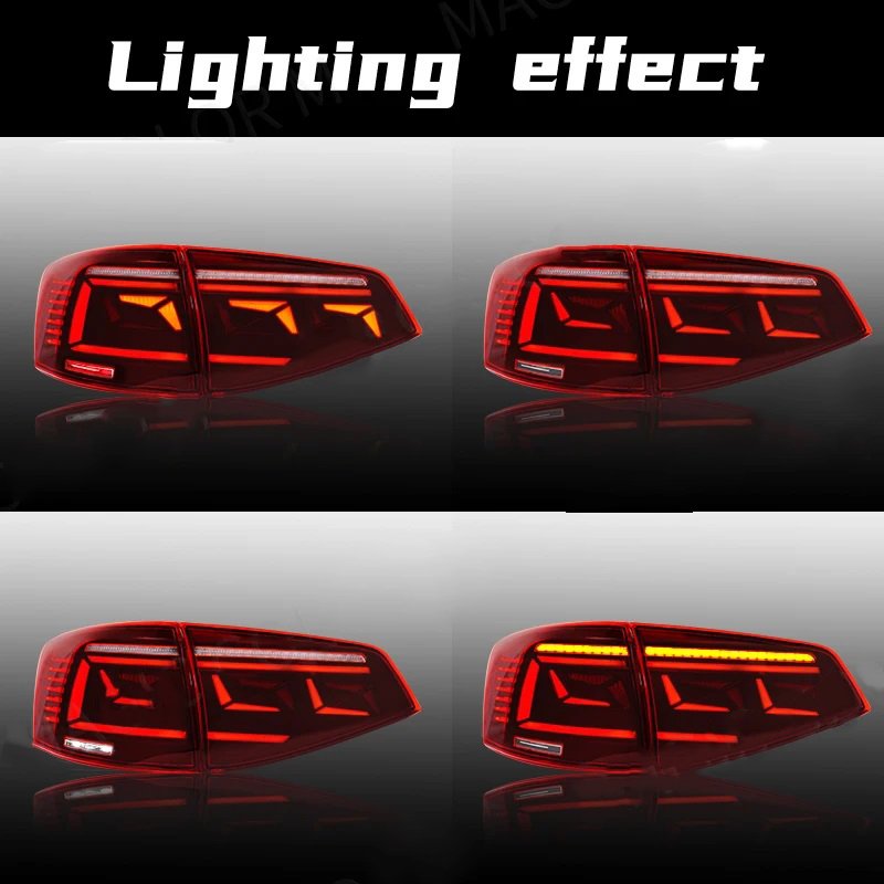 High Quality Car LED Tail Light for Volkswagen Jetta 2015 2016 2017 2018 Auto Rear Bumper Fog Light Turn Signal Light