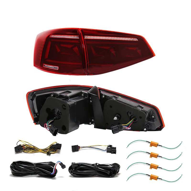 High Quality Car LED Tail Light for Volkswagen Jetta 2015 2016 2017 2018 Auto Rear Bumper Fog Light Turn Signal Light