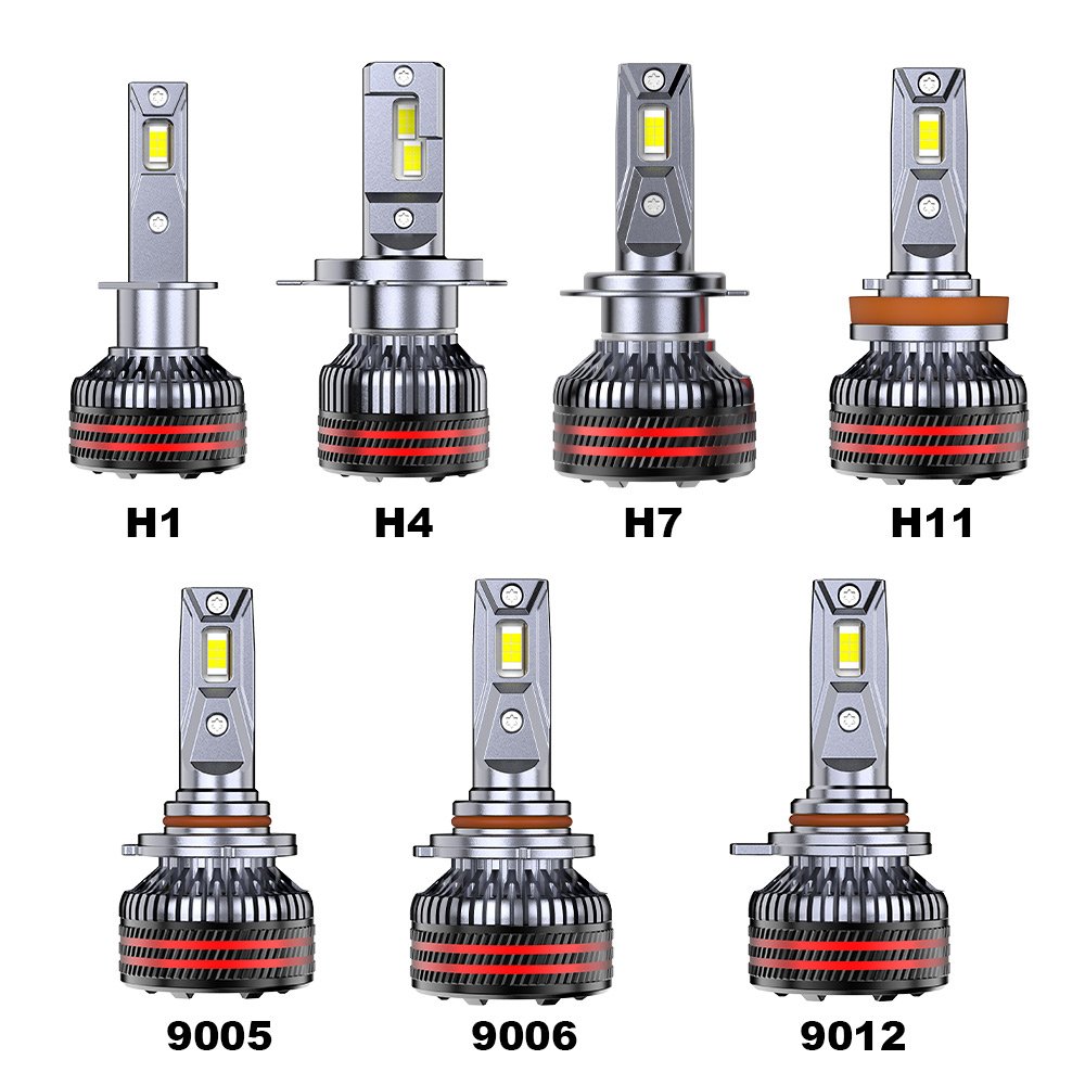 New High-Power D19 LED Car Headlight Cheap 3-Copper-Pipe 12V Canbus Compatible H1 H4 H7 H11 Bulb Lamp for New Car Condition