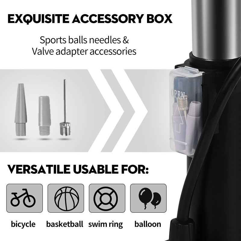 Baimei Portable bicycle bike foot pump other bicycle accessories