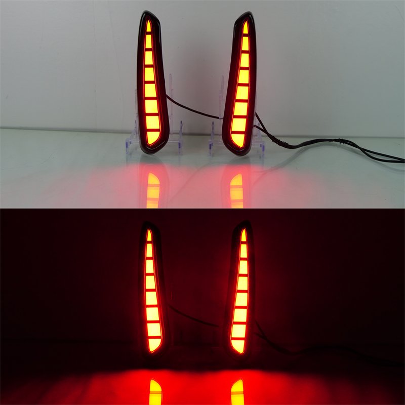 For Honda Civic Type R 2023 2024 LED Reflector Rear Bumper Tail Light Brake Stop Turn Signal Lamps Car Accessories