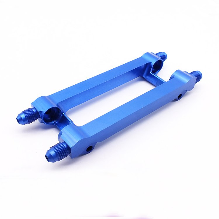 Customized Blue Aluminum Anodized CNC Machining Parts Universal Mount Bracket Motorcycle Car Racer Tools Accessories