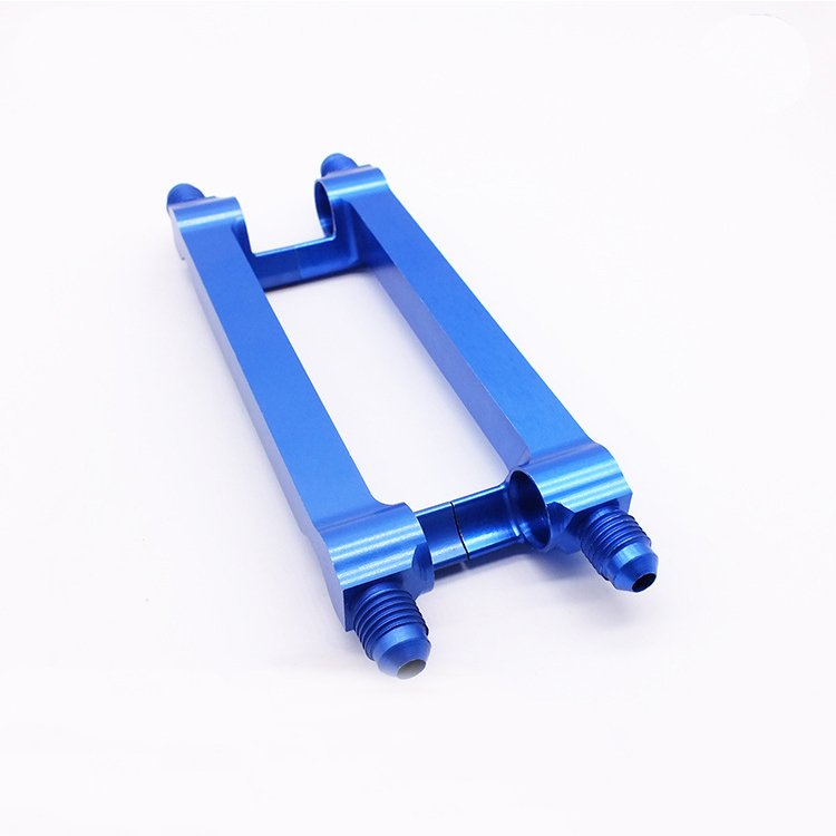 Customized Blue Aluminum Anodized CNC Machining Parts Universal Mount Bracket Motorcycle Car Racer Tools Accessories