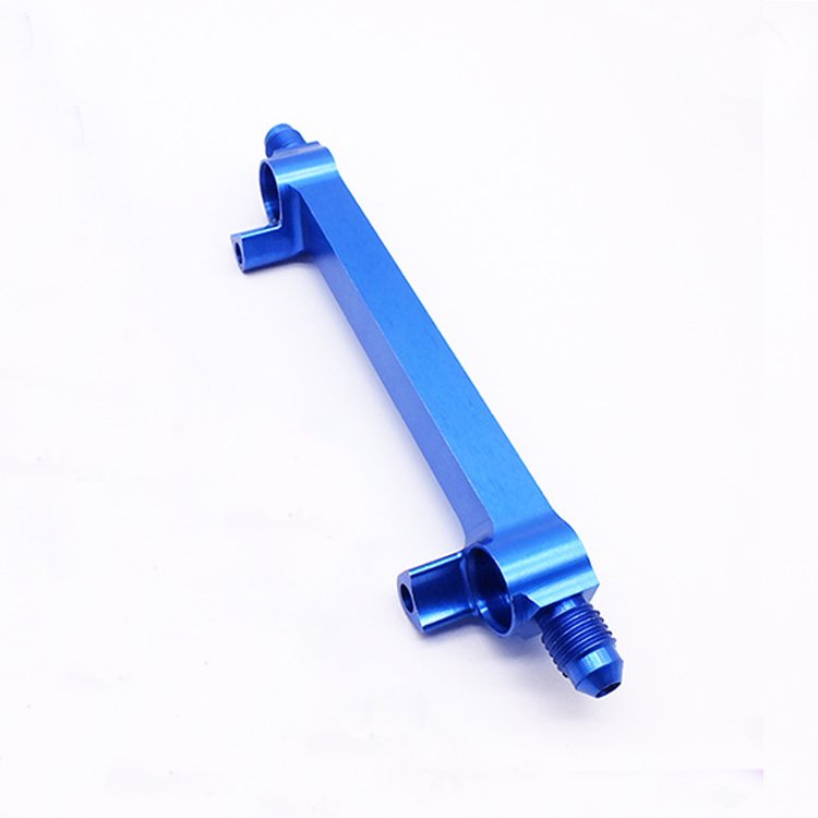 Customized Blue Aluminum Anodized CNC Machining Parts Universal Mount Bracket Motorcycle Car Racer Tools Accessories