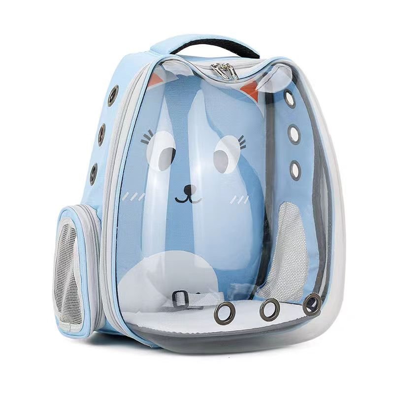 2024 New pet supplies Transparent window backpack Cat tote bag Outdoor travel pet carrying bag