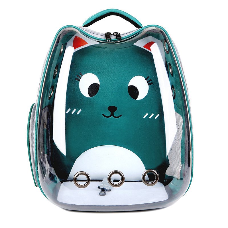 2024 New pet supplies Transparent window backpack Cat tote bag Outdoor travel pet carrying bag