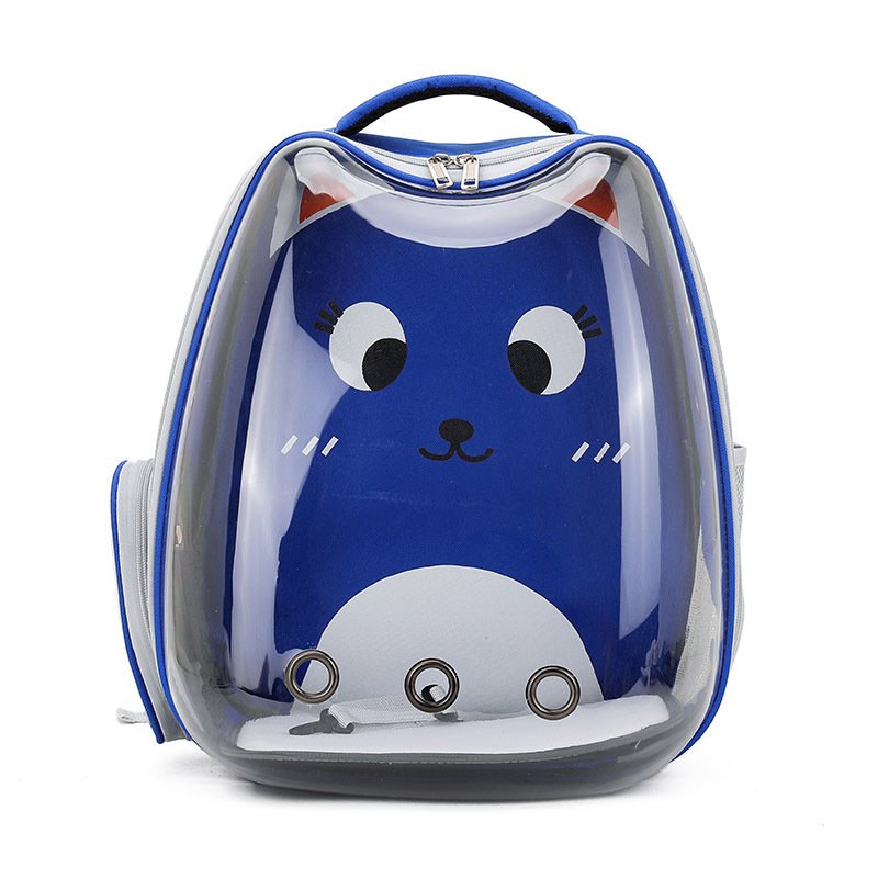 2024 New pet supplies Transparent window backpack Cat tote bag Outdoor travel pet carrying bag