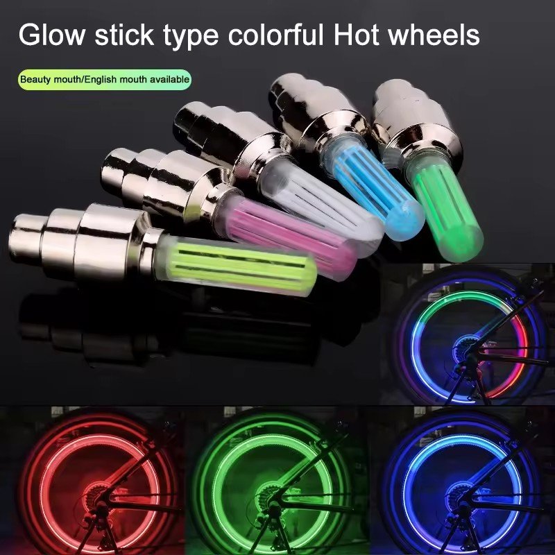 Auto Bicycle Accessories Led Plastic Motorcycle Wheel Light Tire Valve Stem Firefly Wheel Spoke Light For Motorcycle Bike Car