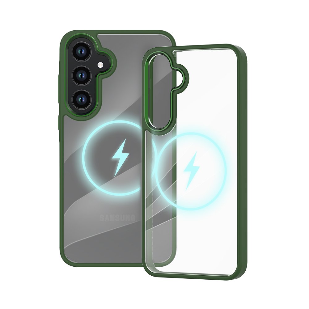 Top Quality Shockproof Magnetic Suction Wireless Charging Mobile Phone Case For Samsung Galaxy A55 Back Cover Hot sale Acrylic