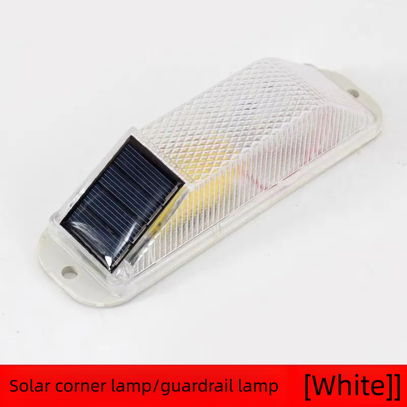 Solar-Powered Rechargeable LED Flash Light Night Traffic Warning Light Others Car Light Accessories