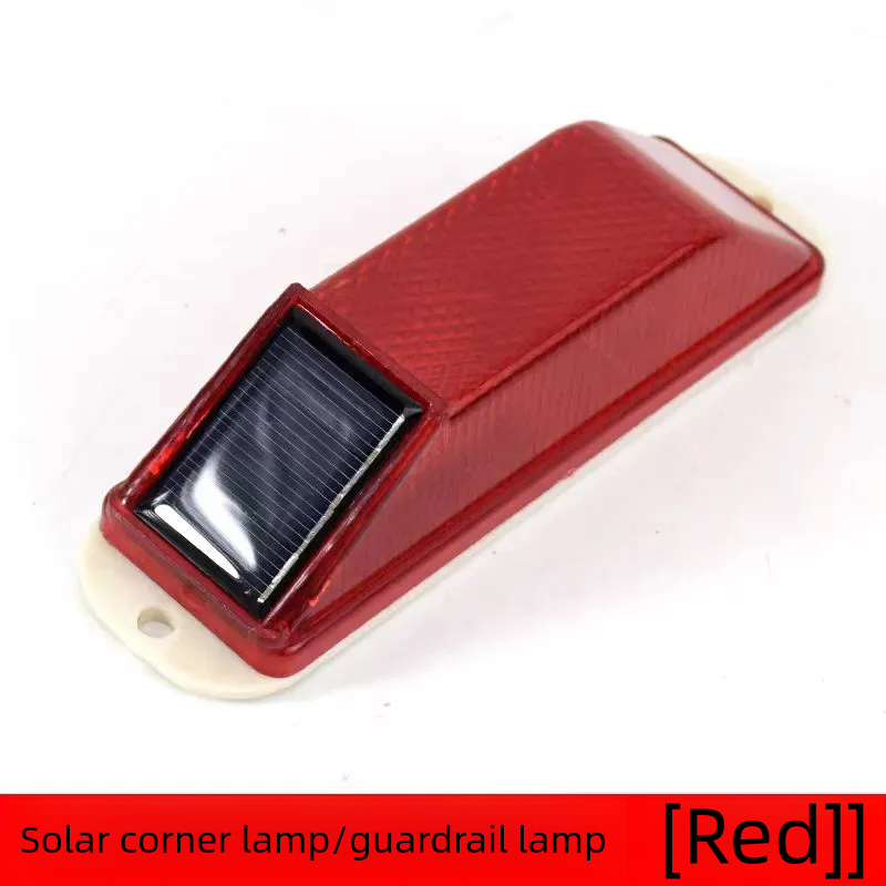 Solar-Powered Rechargeable LED Flash Light Night Traffic Warning Light Others Car Light Accessories