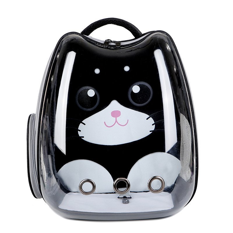 Cute cartoon pet capsule Clear window backpack Cat Outdoor travel pet capsule bag
