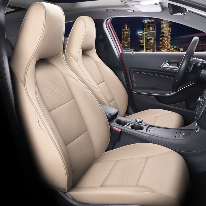 Custom Made Car Seat Cover for 5 Seaters Luxury High Quality Leather Original Fit Seat Kits for Mercedes Benz GLA CLA GLA200