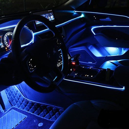 Colorful DIY Car Atmosphere Light Neon Wire Car kit Interior LED Electric Wire Strip Auto Car Light Accessories