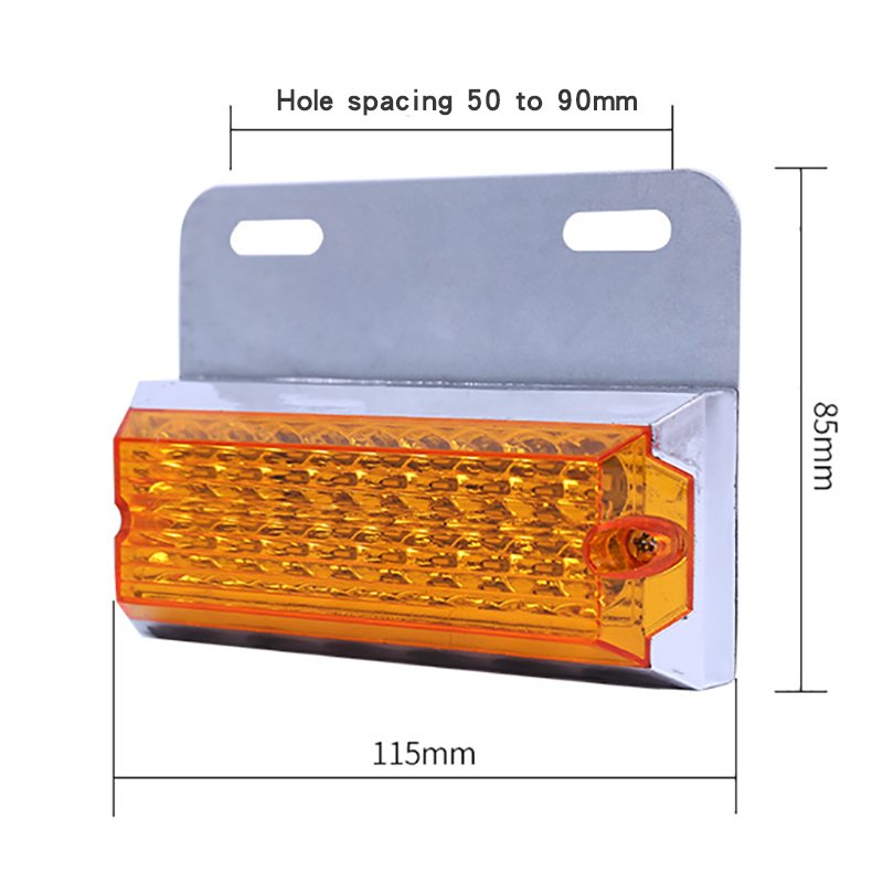 Automotive accessories LED24V truck side lights truck tail lights white yellow red green blue driving signal warning lights
