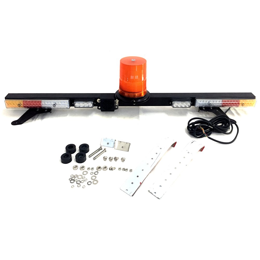 47 inch Mine Pick up Truck Safety Light Bar LED Warning Magnetic Mining Strobe utility Mine Bar With Backup Alarm