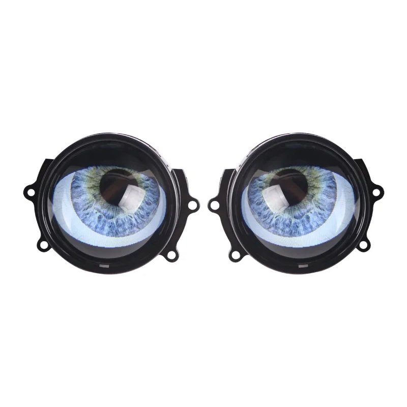 Car Light Accessories 2pcs Devil Eye Round 12V LED Demon Eyes Headlights Angel Light for Car Animated Devil Eye Car