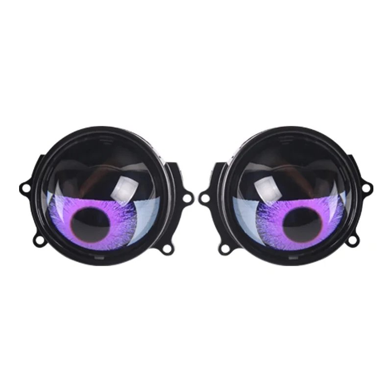 Car Light Accessories 2pcs Devil Eye Round 12V LED Demon Eyes Headlights Angel Light for Car Animated Devil Eye Car