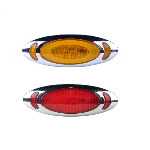 Hot selling car accessories trailer rear lights amber safety warning turn signal 10-30v truck led side marker lights