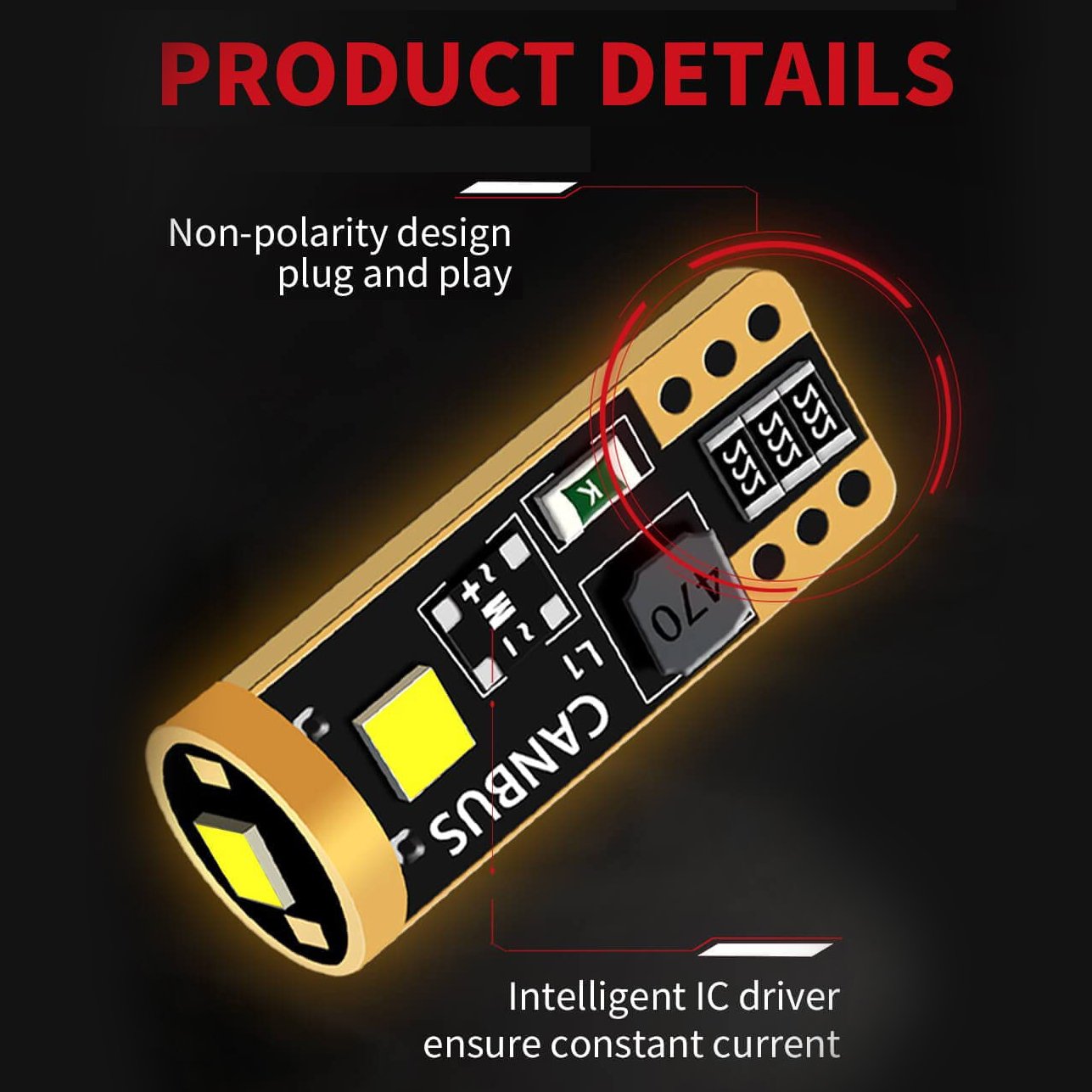 brightest T10 194 W5w interior car lights others car light accessories atmosphere 12V 6W led lights luces para coche