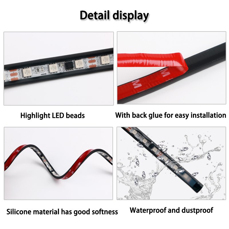 NUYAO 24V Front Head Truck Roof LED Warning Light Bar Vehicle Others Accessories Warn Lamp Strip Tail Light for Pickup Trucks