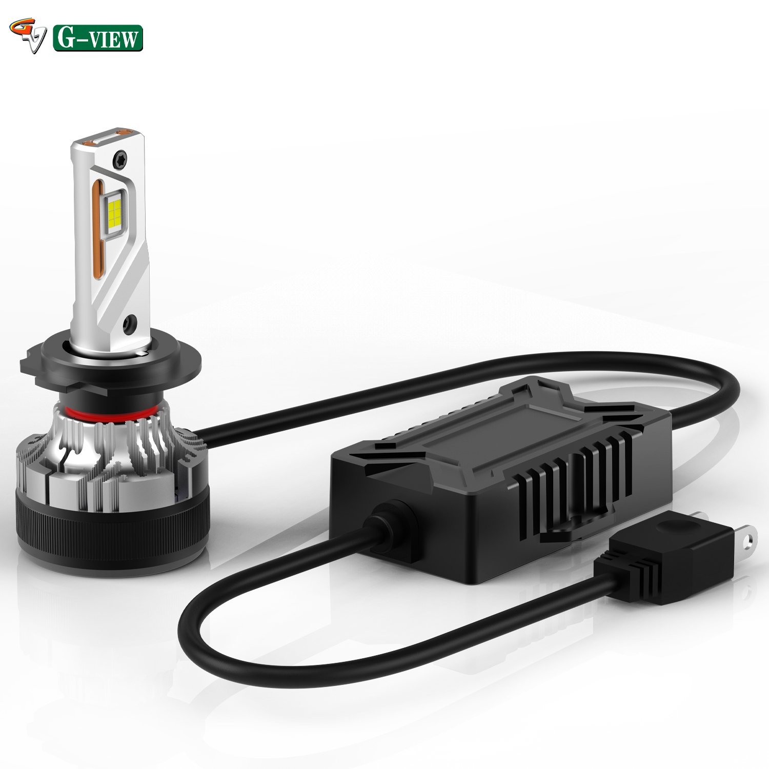 Gview Factory Wholesale G12W LED CSP 7035 Chips LED Headlights with Smart Fan H7 LED Headlights Auto LED Headlights for Cars