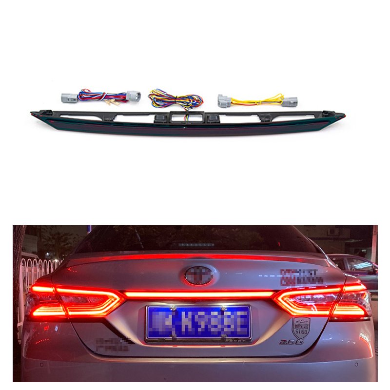 Wholesale through the tail light conversion led trunk decorative light brake warning light for Toyota Camry 18-23