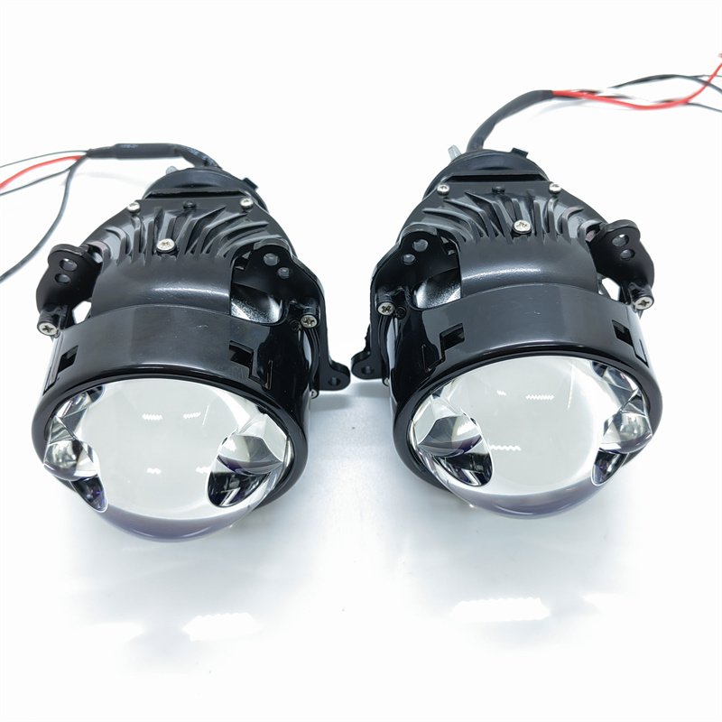 High Quality 3 Inch Bi-Led Projector LED Headlights 70W High Low Beam Double Laser headlamp for Cars