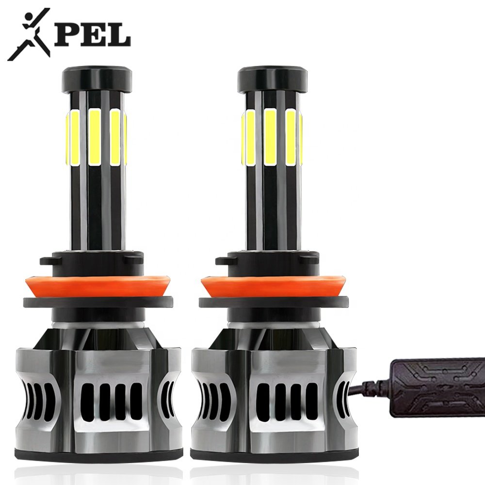 PEL Others Car Light Accessories 8 Side COB H4 H7 H11 H8 9005 Car Led Lights Headlights For Car