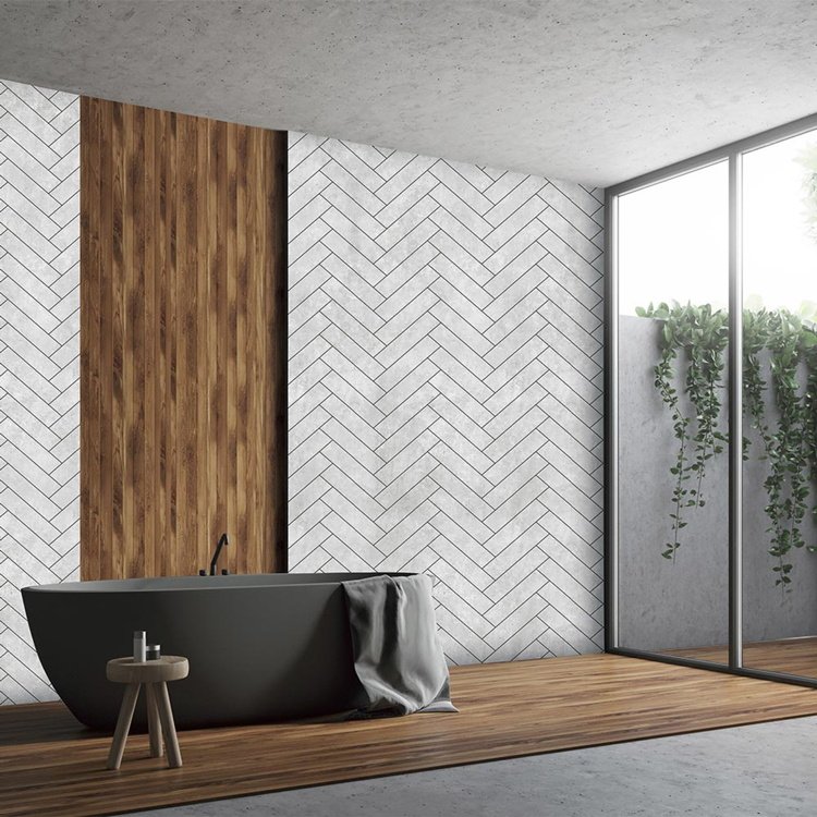Cheap Price 8 Mm Faux Tile Vinyl Acp Pvc Stone Acrylic Acryl Panel Wallpaper Floor And Wall Coating Paneling Sheet For Bathroom