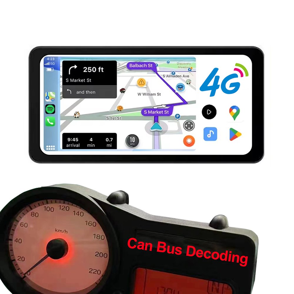 2024 Universal Car Accessories&Parts Motorbike Gps Global Position System Bike Gps Navigator Android Screen Touchable Navigator