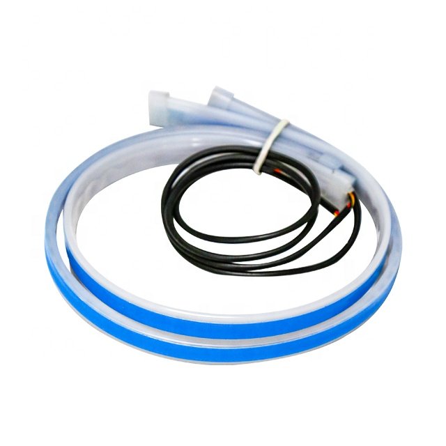 30cm 45cm 60cm 12V Guide Flexible Led Headlight Strip Car Flowing Turn Signal Daytime Running Light DRL