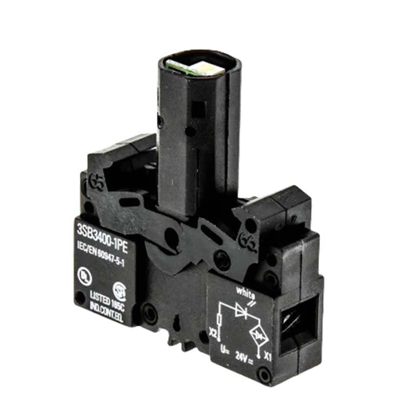 New Original Indicator Light 3SB3400-1PE with Integrated LED 24V AC/DC Lamp Holder, Screw Terminal, White