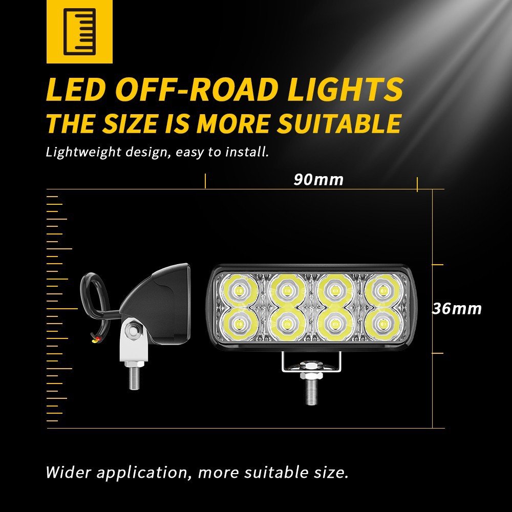 3.5Inch LED Light Bar Waterproof LED Work Light Floodlight Spotlight For Suv Boat 4X4 Jeep JK 4Wd Truck Auto Lighting System