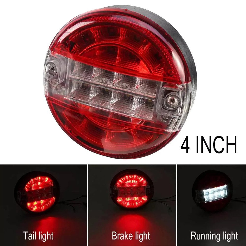 Round Lamps Super Brightness 12v 24v For Lorry Truck Van Trailer Car Accessories 20led Tail Signal Light Universal Led Lights