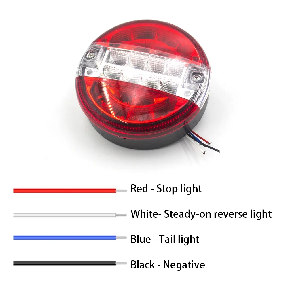 Round Lamps Super Brightness 12v 24v For Lorry Truck Van Trailer Car Accessories 20led Tail Signal Light Universal Led Lights