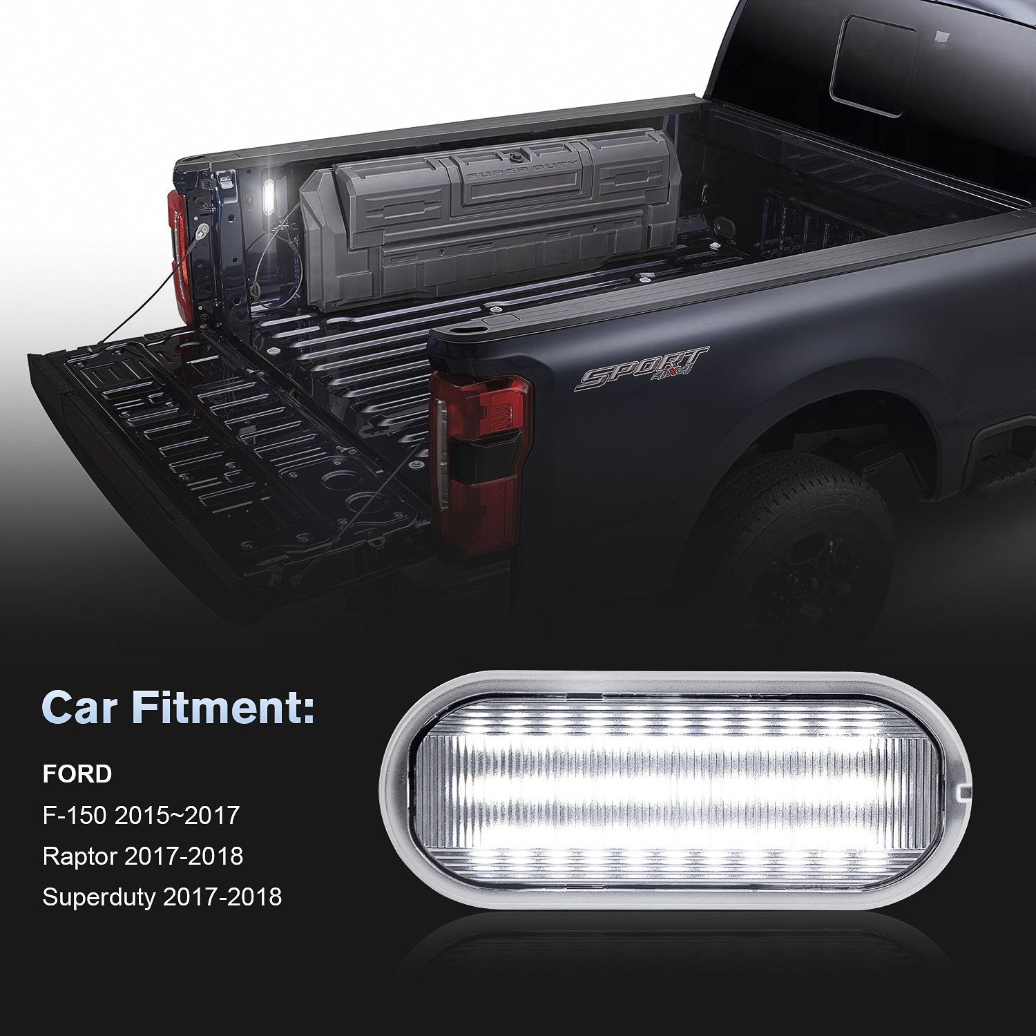 Non-Polarity Car Accessories LED Bed Lamp Light For Ford F-150 Raptor F-250 F-350 F-450 Superduty