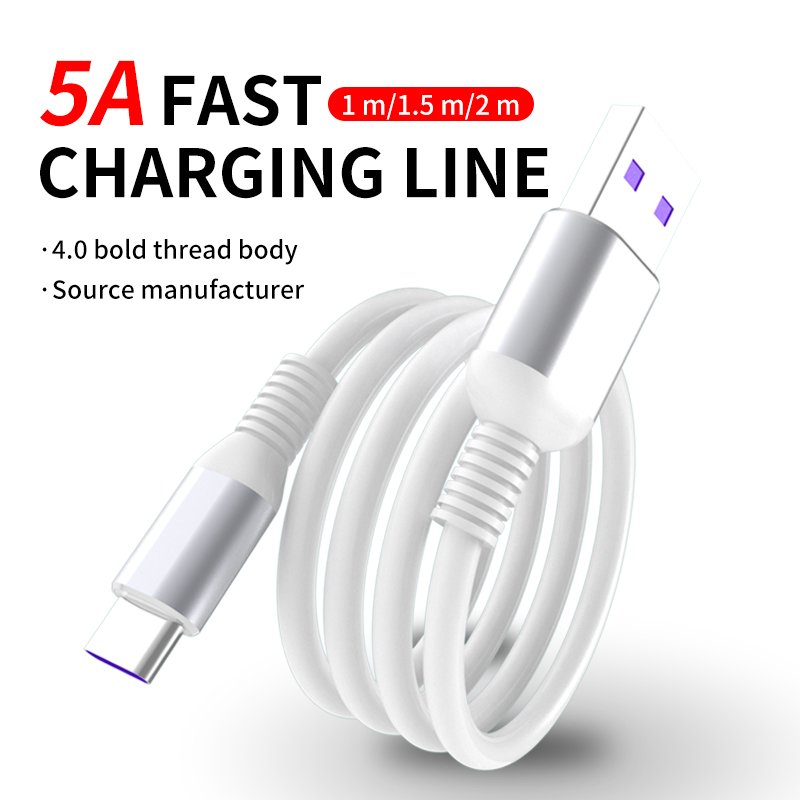 Mobile Phone Accessories Cheap 1M 2M 5A 100W Fast Charging USB Micro Type C Light Data Cables Wires Lines for Iphone 14 15