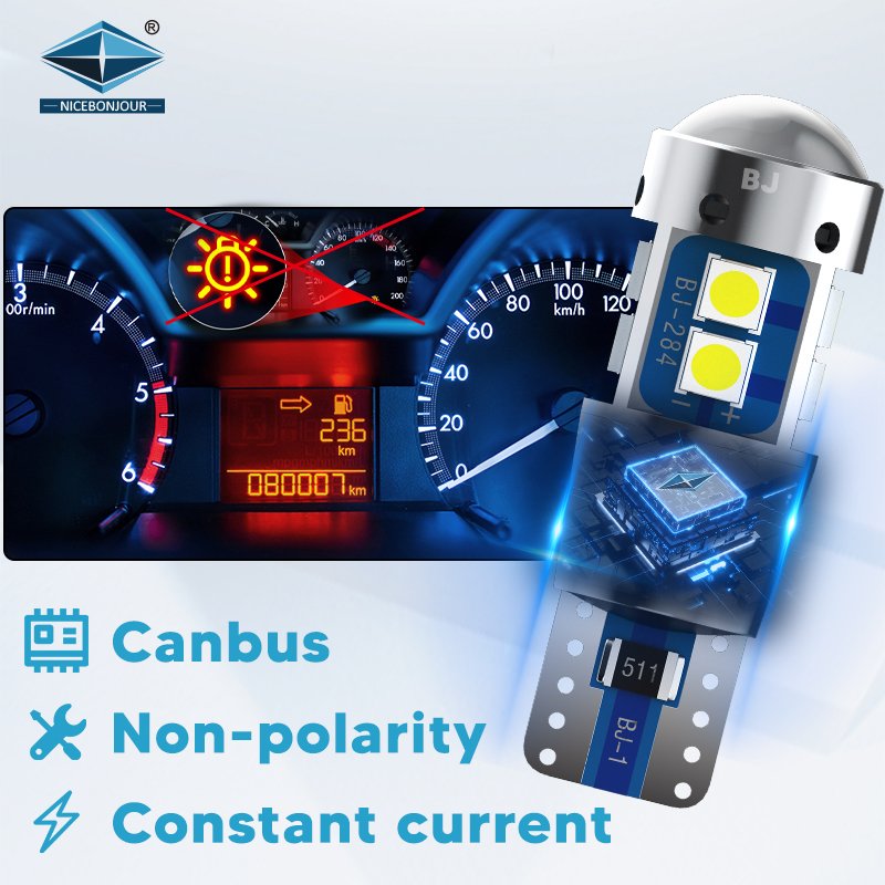 LED car 3030 t10 bulb accessories 12V 24V turn signals light tail lamp t10 led interior lights for car