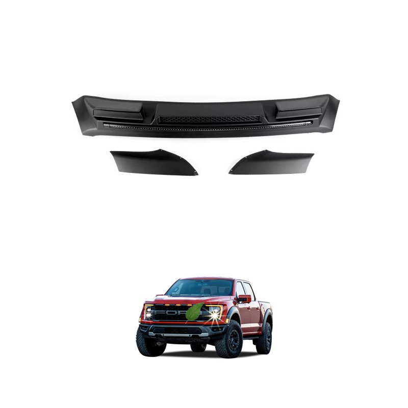TXR High Quality Injection Black Bonnet Guard with Streamer Light Auto Exterior Accessories for Ford F150 Raptor 2021-