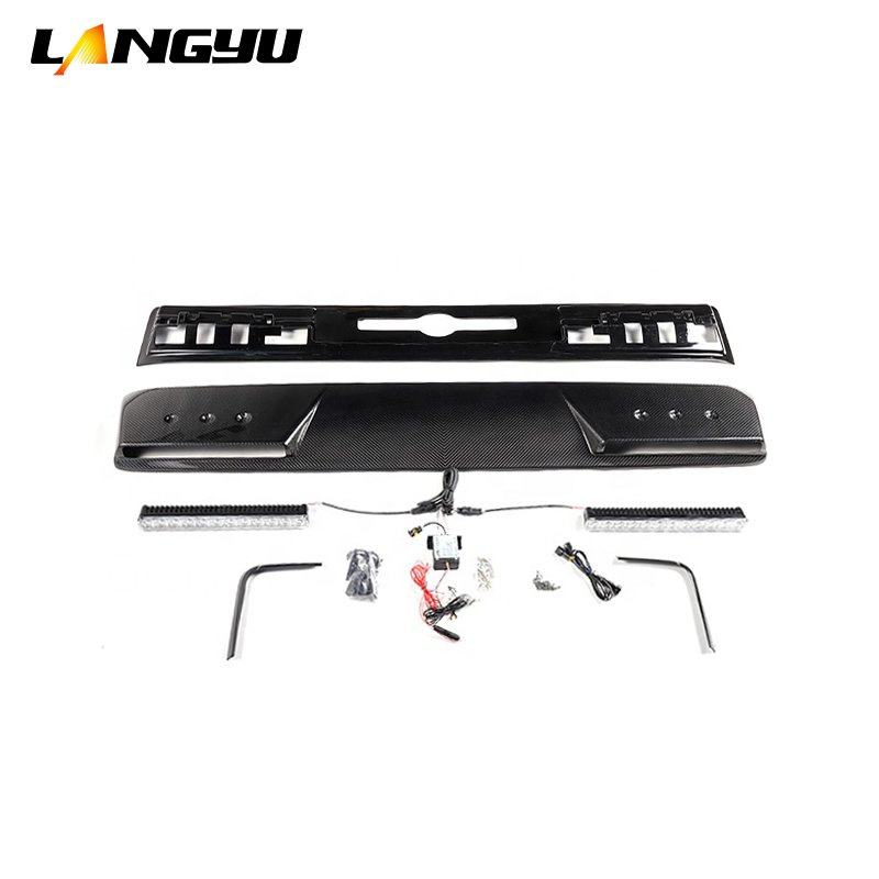 Langyu Car Accessories 2 Eyes Top Led Light Dry Carbon Fiber G Class Roof Light For Mercedes-benz W464 Bra-bus Style Top Light