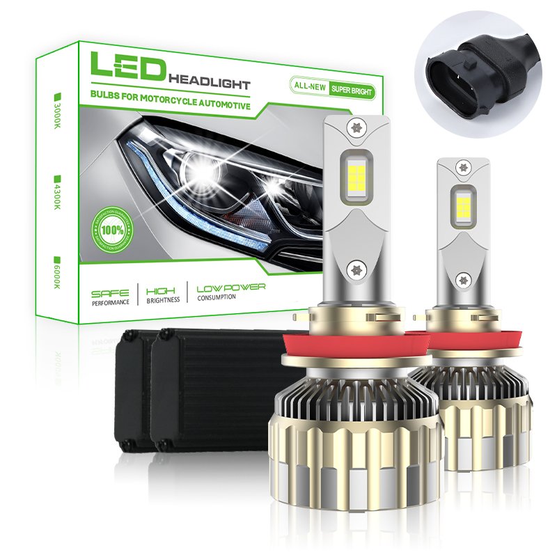 YUFING car light Super Bright GLD 11000lm Car LED Headlight Vehicle Lamp Led H11 Auto Canbus LED Light for Car Led Headlight