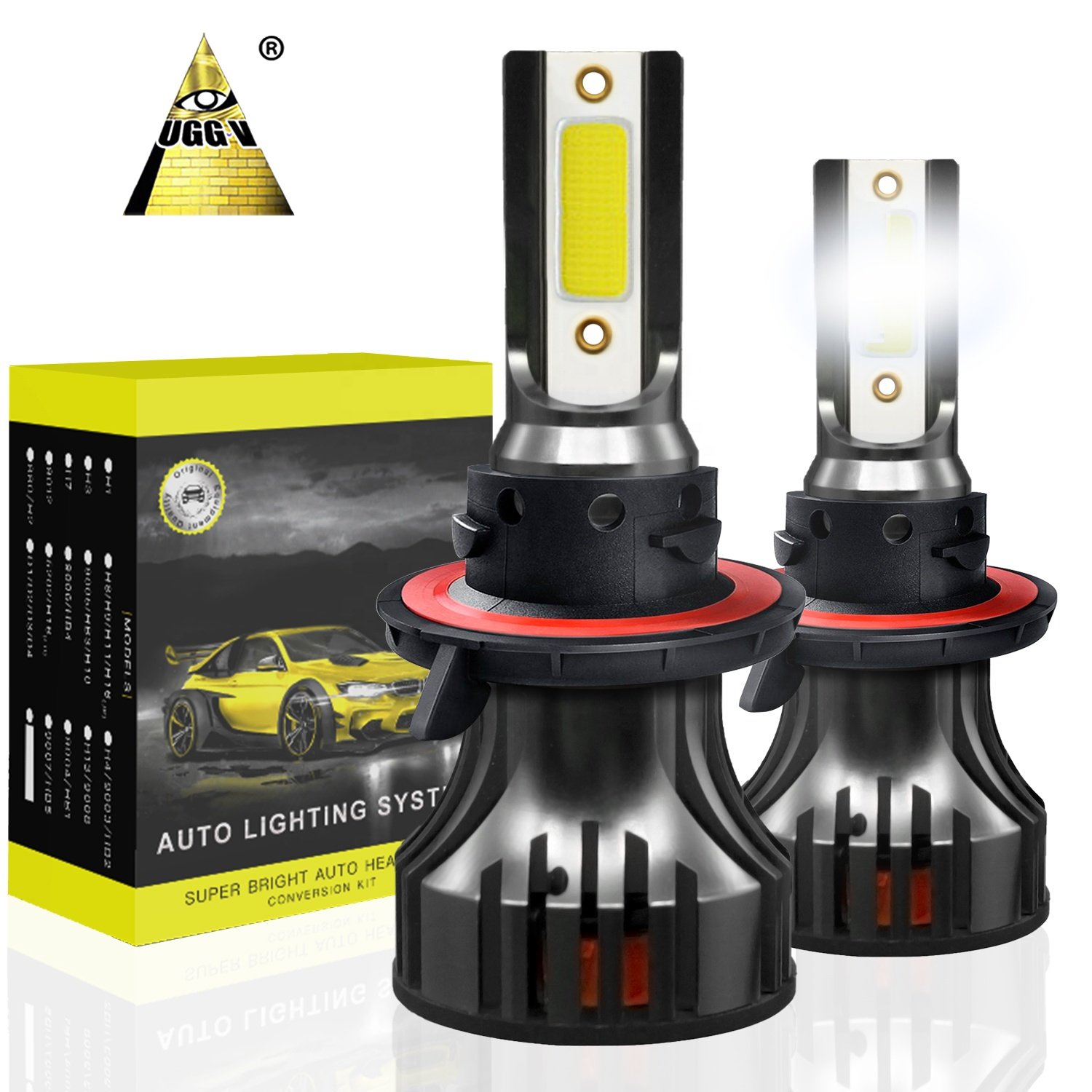 UGGV 76W 80000LM LED Car Headlamp Light Bulbs Auto Parts Accessories Model H1 H3 H4 H7 Others Car Light Accessories