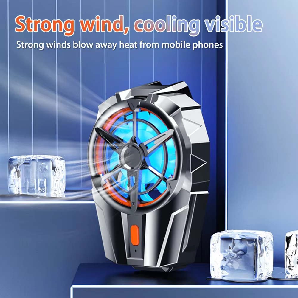 Factory wholesale X52 smartphone game radiator Mobile phone refrigerator Mobile phone game accessories mobile phone fan